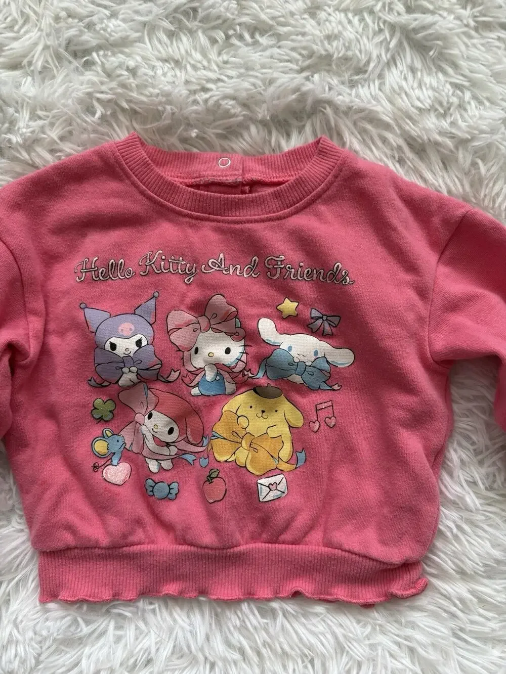 Hello Kitty & Friends Sanrio Toddler 3/6 Mo. Sweatshirt. Adorable, Fun